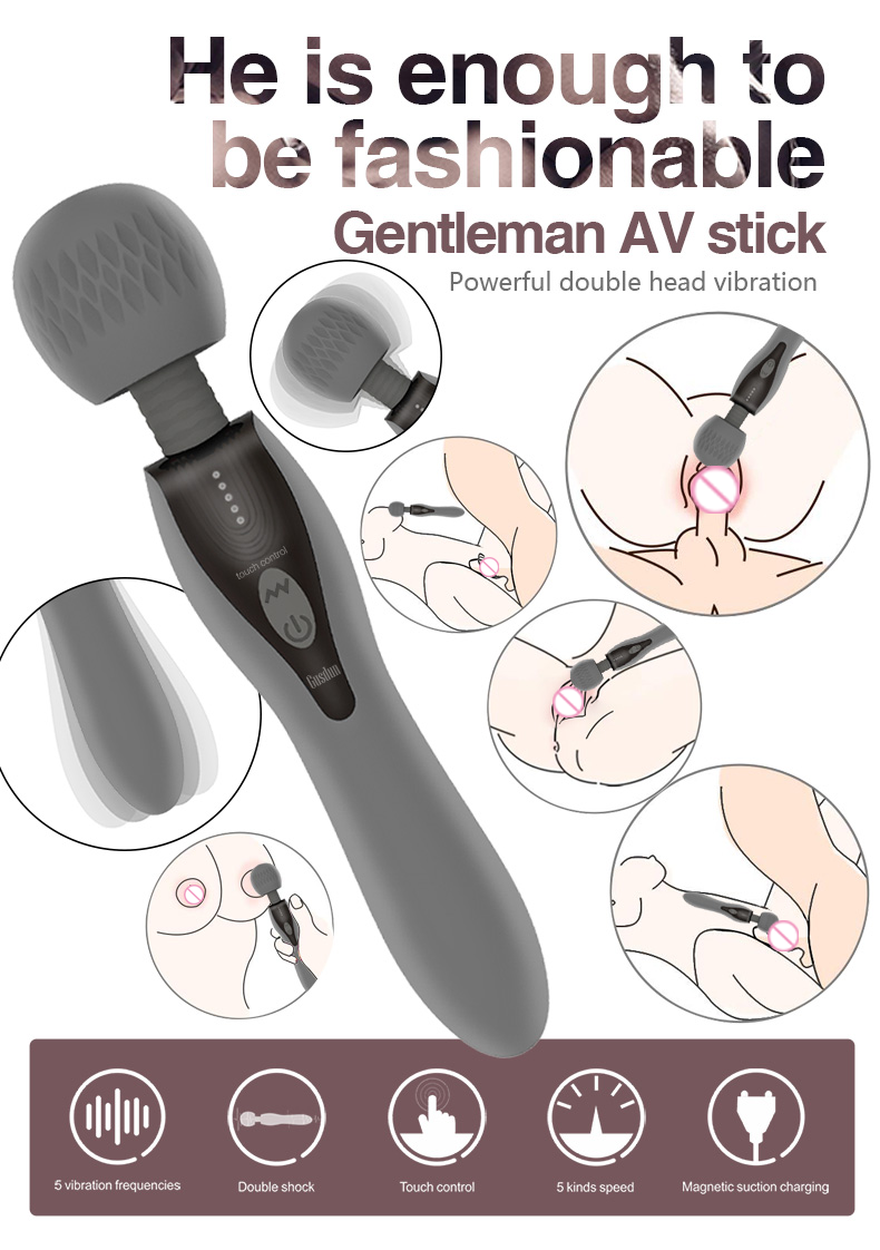  Bán Chày rung cao cấp Gusdun AV 2 đầu rung xoay massage cho nữ giá sỉ