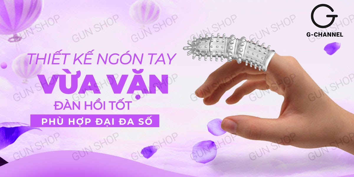  Nơi bán Bao cao su ngón tay Aichao A-spot 4 - Gai nổi lớn - Hộp 1 cái hàng mới về