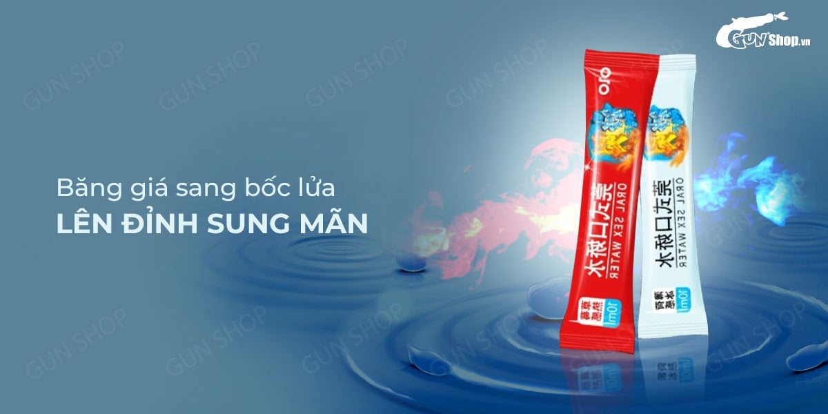  Kho sỉ Nước tình yêu BJ băng lửa - OLO Oral Sex Water Cool & Hot - Hộp 4 cặp giá tốt