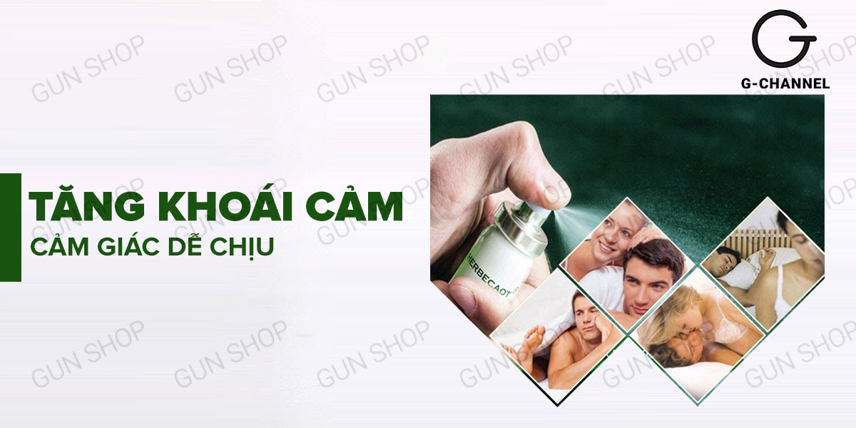  Sỉ Chai xịt Đài Loan Herbecaot - Kéo dài thời gian - Chai 15ml chính hãng