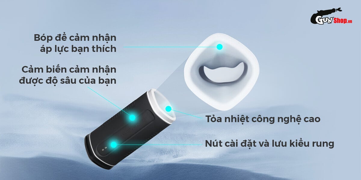 Cung cấp Âm đạo giả đa năng Lovense Calor điều khiển qia app ứng dụng điện thoại loại tốt