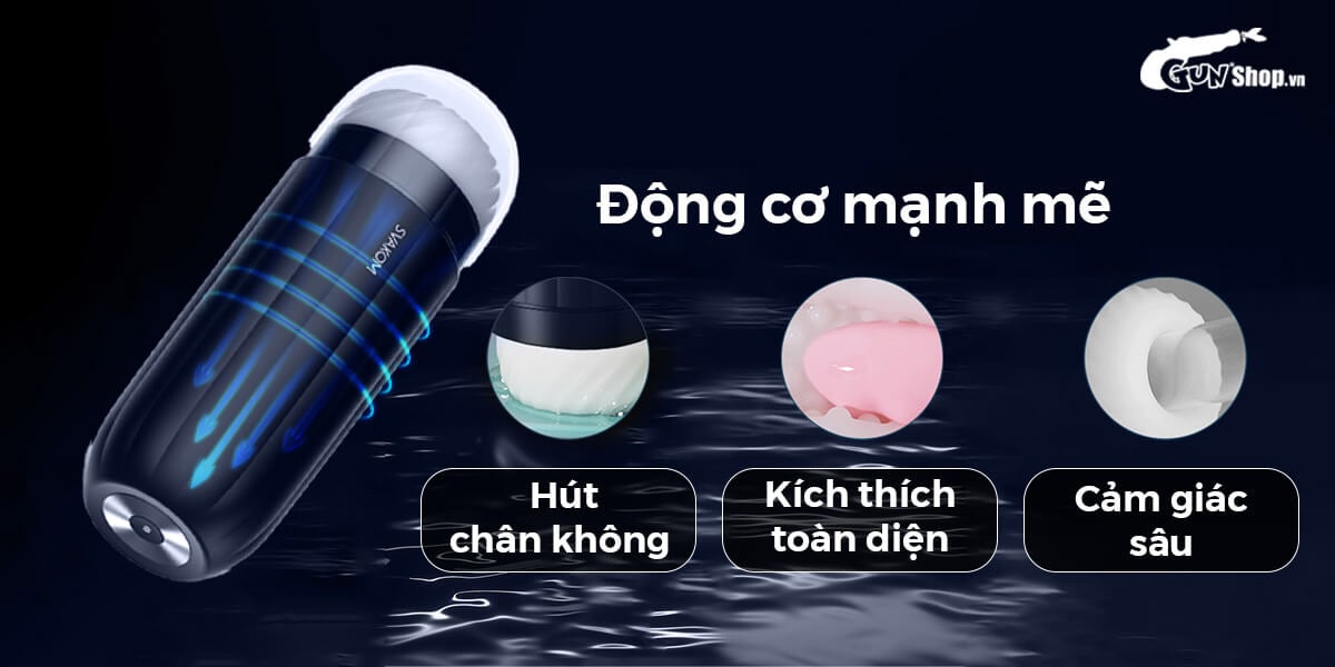  Giá sỉ Âm đạo giả Svakom Hannes Neo co bóp sưởi ấm điều khiển qua app loại tốt