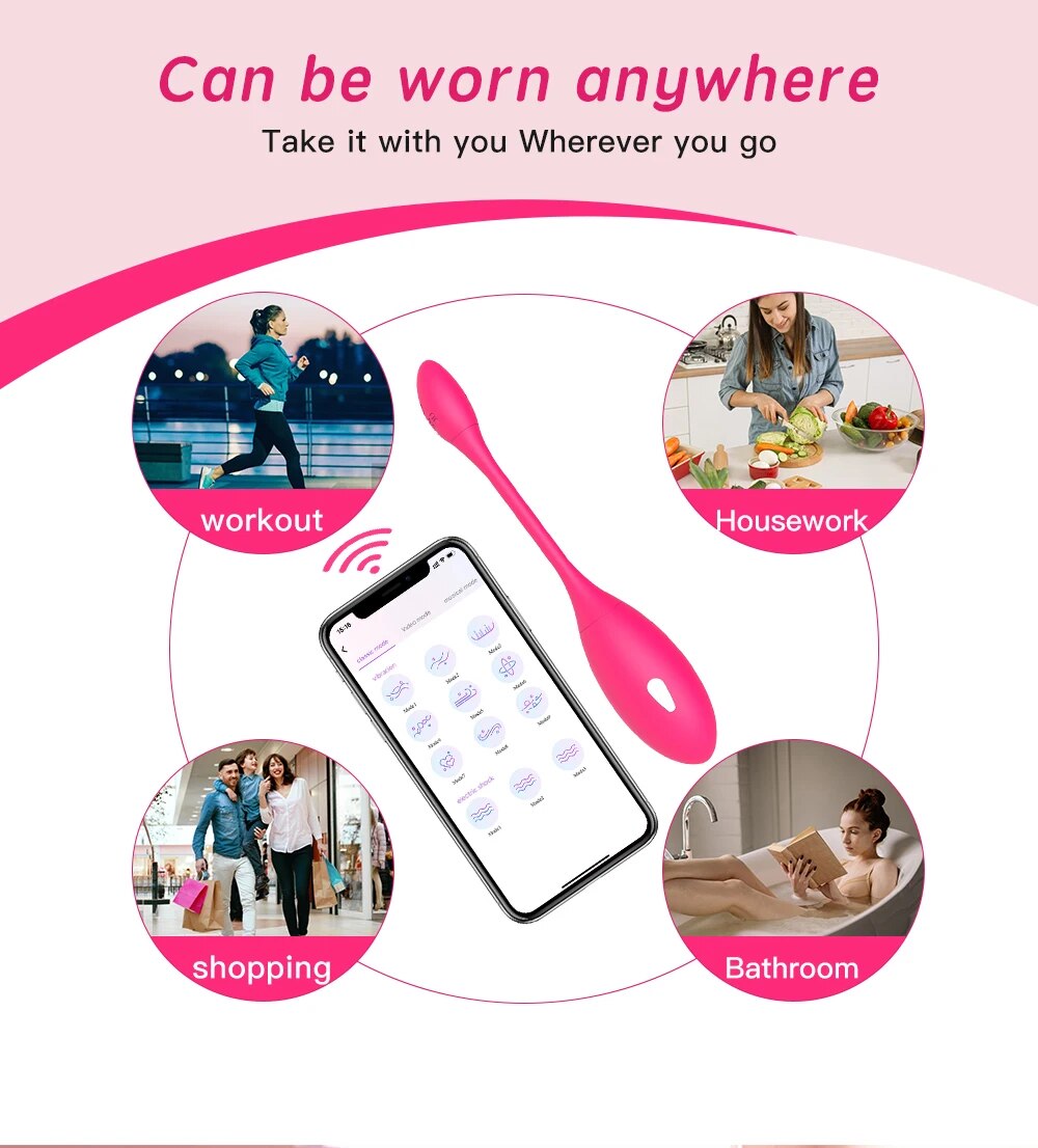  Mua Trứng rung sốc điện Levett điều khiển từ xa qua app bluetooth loại tốt