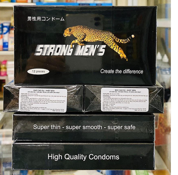  Shop bán Bao cao su Strong Men gân gai Nhật Bản có mùi hương hộp 12 chiếc loại tốt