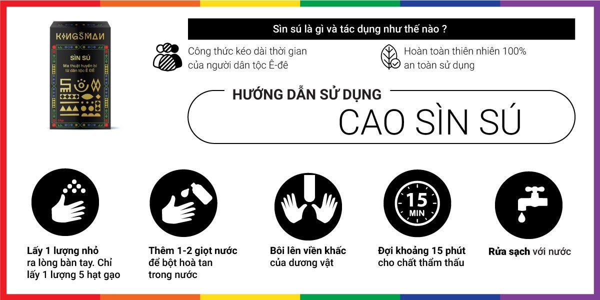  Nhập sỉ Bột sìn sú Kingsman - Kéo dài thời gian - Gói 0.5gr nhập khẩu