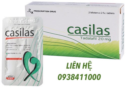  Sỉ Viên uống Casilas 20mg thuốc trị xuất tinh sớm kéo dài thời gian quan hệ hàng xách tay