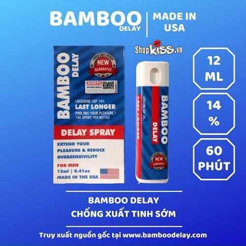  Kho sỉ Chai xịt chống xuất tinh sớm Bamboo Delay của Mỹ giá tốt