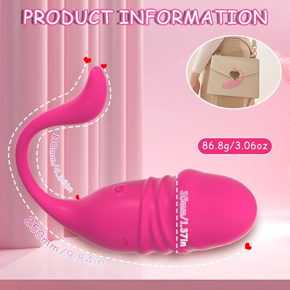  Review Trứng rung tình yêu 2 đầu rung thụt điều khiển từ xa qua app hàng xách tay
