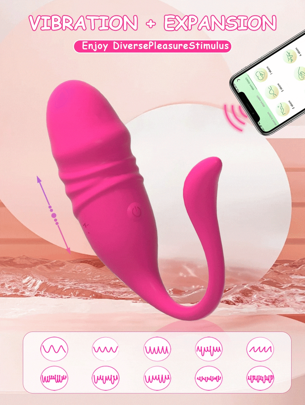  Review Trứng rung tình yêu 2 đầu rung thụt điều khiển từ xa qua app hàng xách tay
