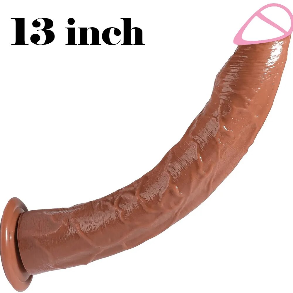  Đánh giá Dương vật giả dính tường giống thật kích cỡ lớn size 13 inch silicon siêu mềm giá sỉ