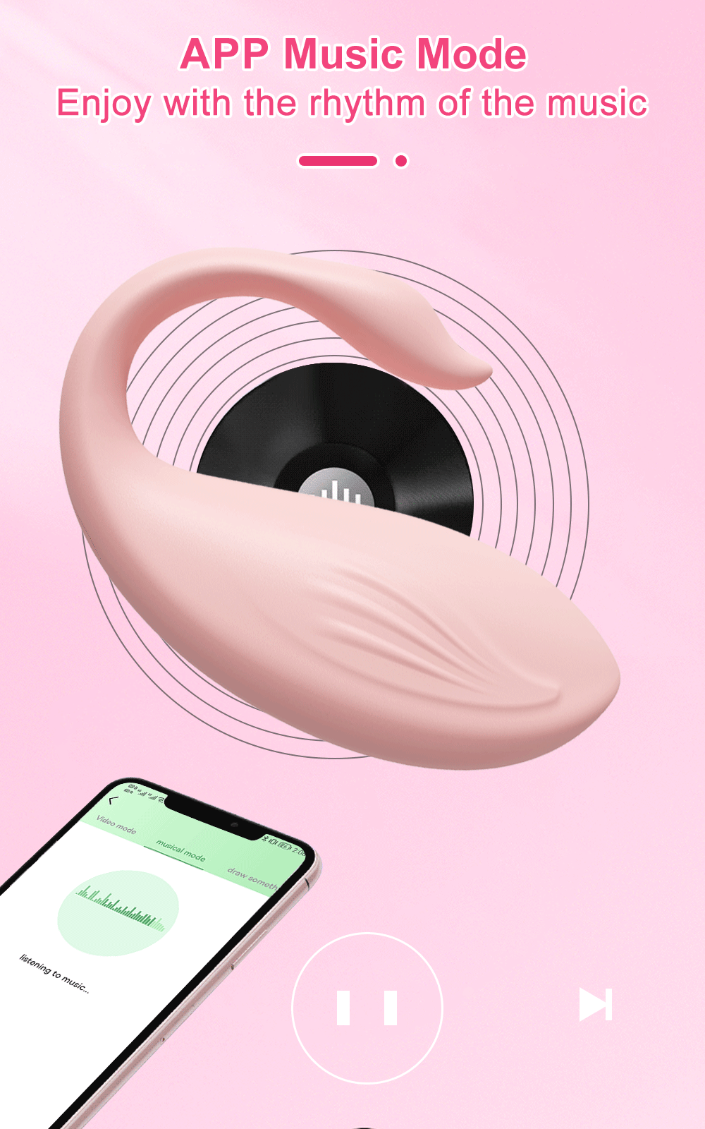 Giá sỉ Trứng rung bluetooth Love Spouse điều khiển qua app điện thoại hình thiên nga loại tốt
