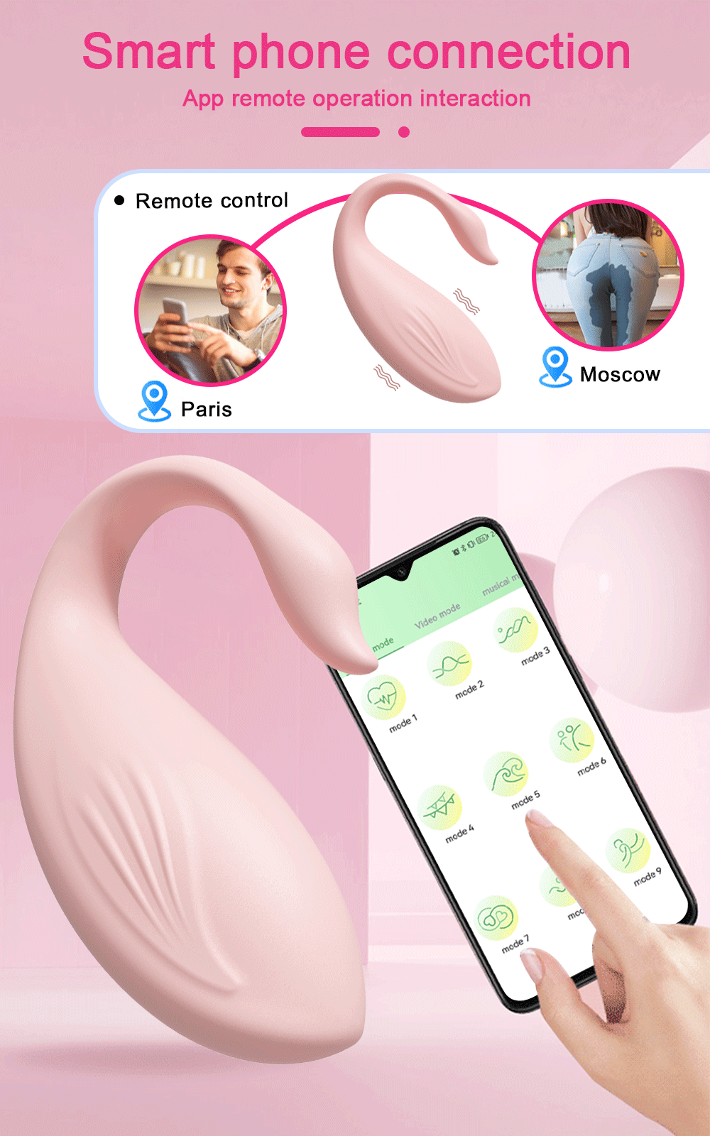  Giá sỉ Trứng rung bluetooth Love Spouse điều khiển qua app điện thoại hình thiên nga loại tốt
