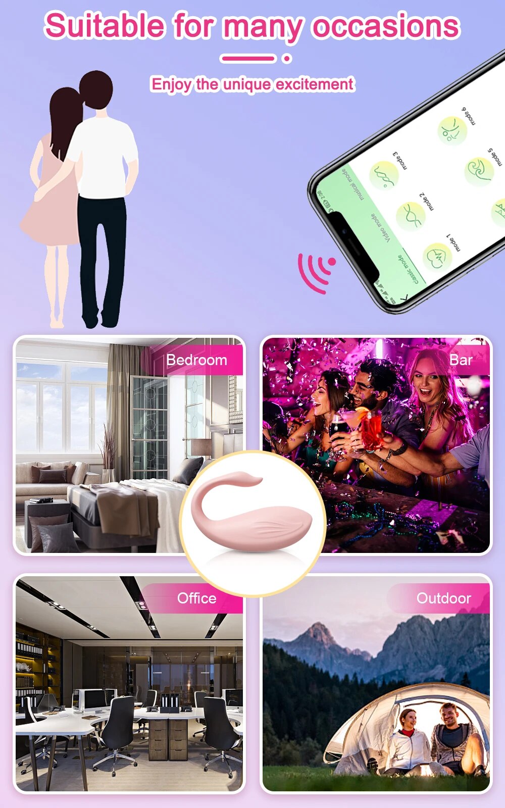  Giá sỉ Trứng rung bluetooth Love Spouse điều khiển qua app điện thoại hình thiên nga loại tốt