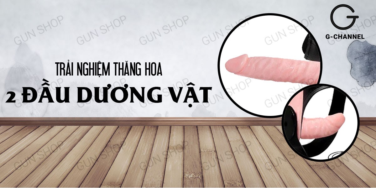  Shop bán Dương vật giả rung có dây đeo 2 đầu pin - Baile Strap-on loại tốt