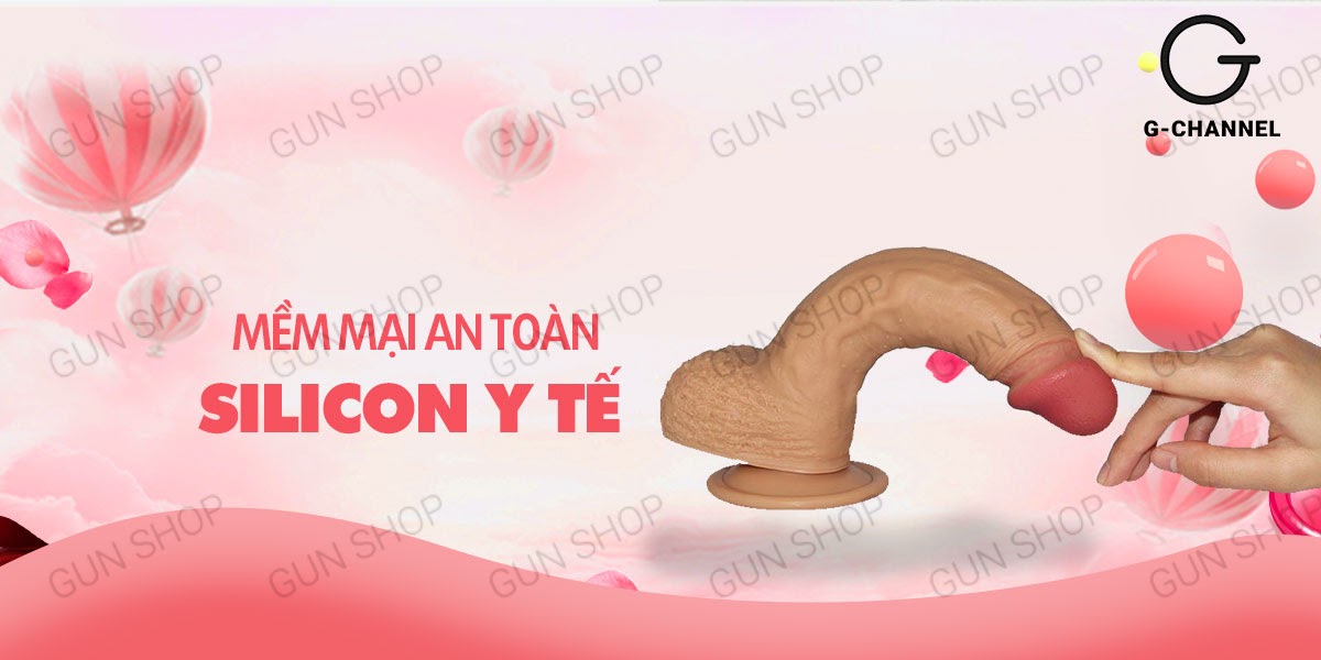  Shop bán Dương vật giả cao cấp dính tường 18cm - Lovetoy Natural Cock loại tốt