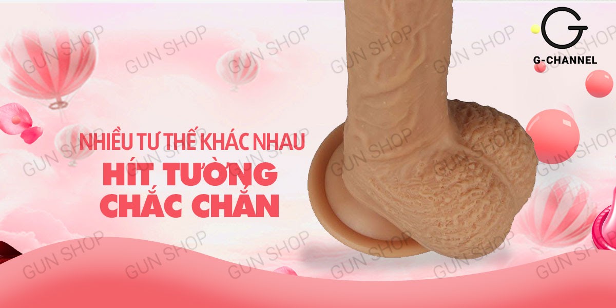  Shop bán Dương vật giả cao cấp dính tường 18cm - Lovetoy Natural Cock loại tốt