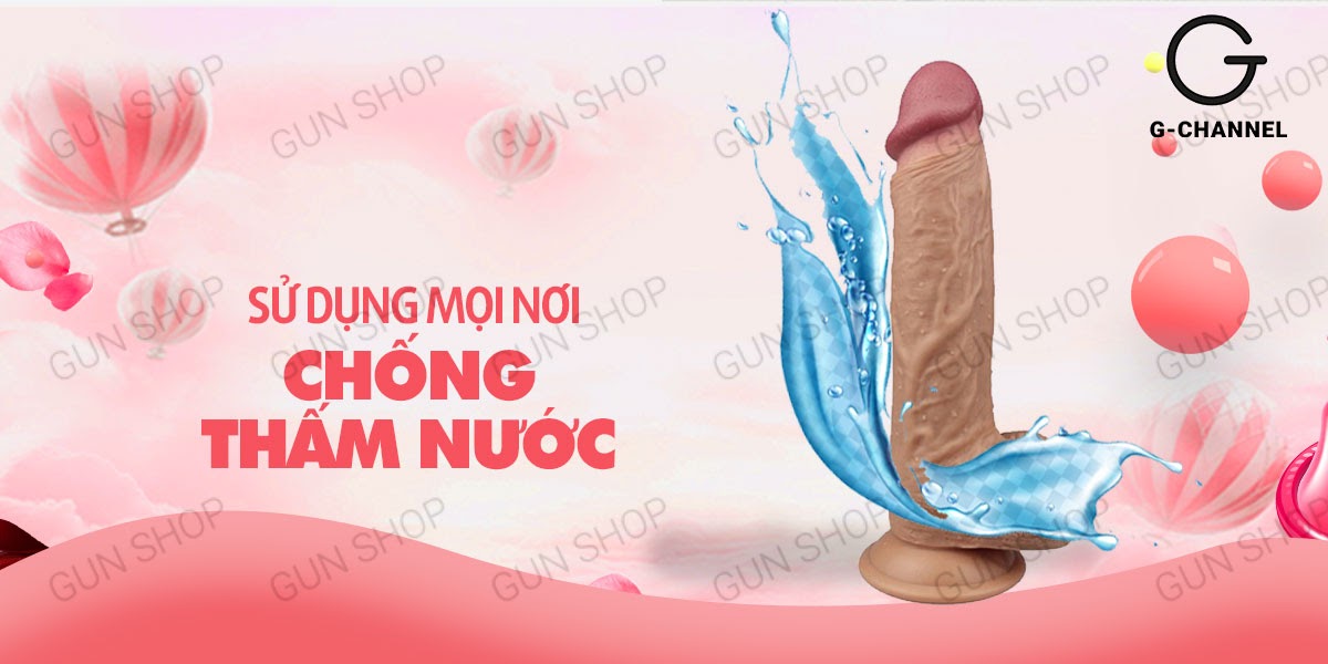  Shop bán Dương vật giả cao cấp dính tường 18cm - Lovetoy Natural Cock loại tốt