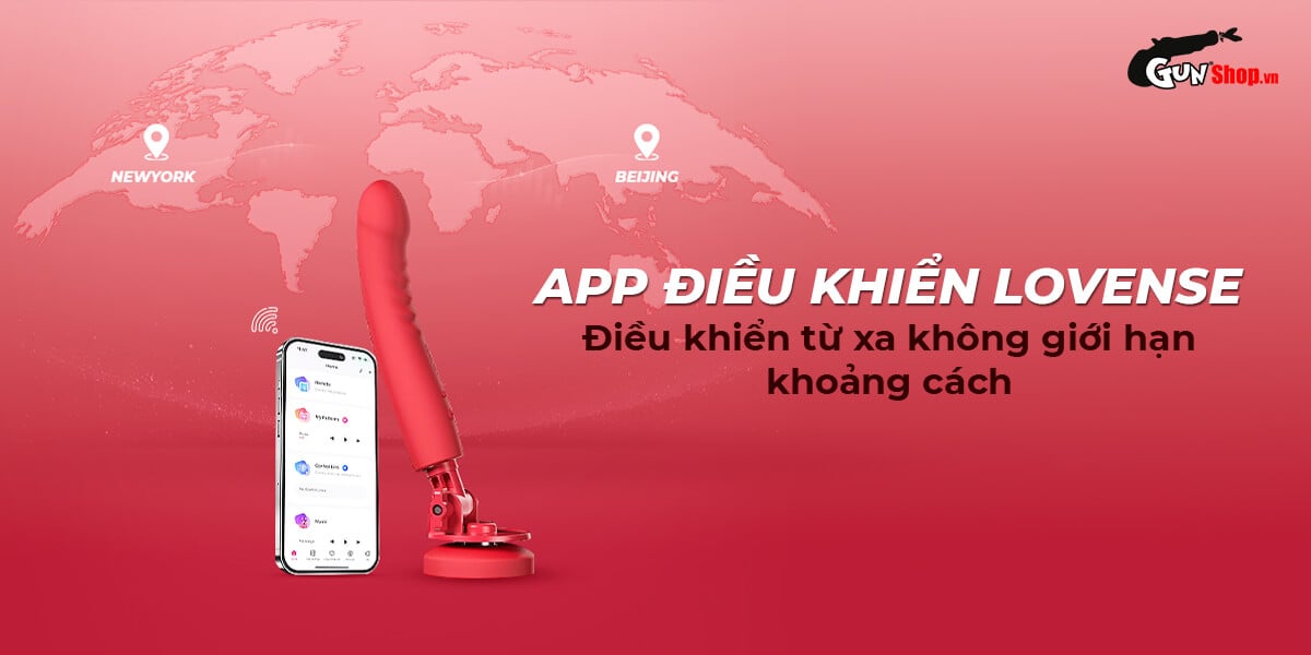  Đại lý Dương vật giả Lovense Mission 2 rung thụt điều khiển qua app nhập khẩu