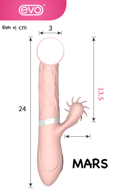  Shop bán Dương vật cao cấp rung thụt tỏa nhiệt kết hợp lưỡi liếm siêu mềm - Vibrator Evo Mars có tốt không?