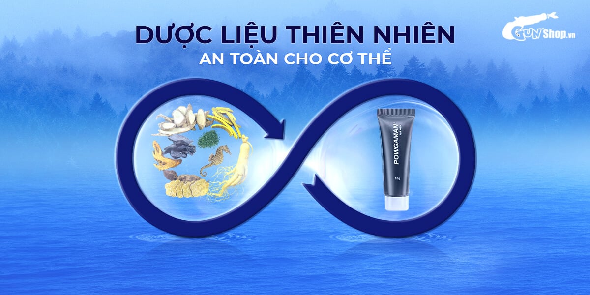  Thông tin Gel bôi trơn Powgaman chống xuất tinh sớm kéo dài thời gian - Chai 10gr giá tốt