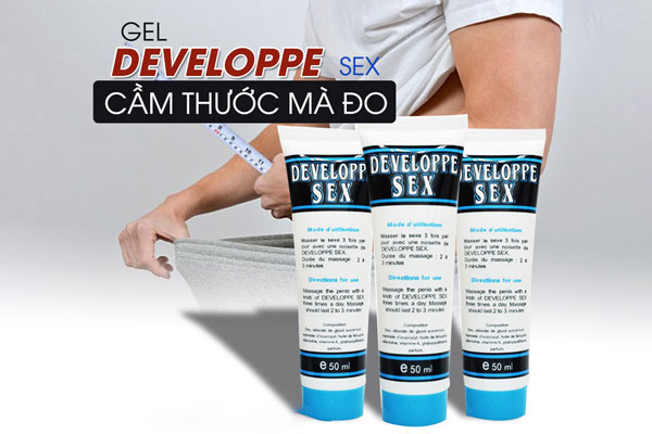  So sánh Gel Bôi Tăng Kích Thước Dương Vật Develope 50g của Pháp hàng mới về