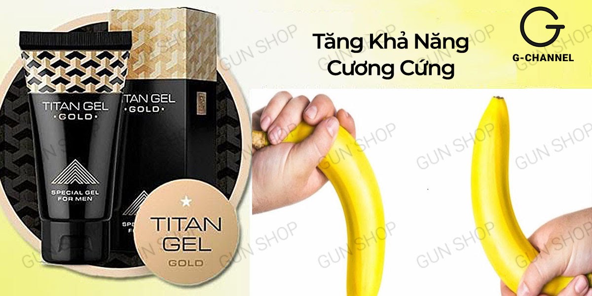  Phân phối Gel bôi trơn tăng kích thước cao cấp - Titan Gold - Chai 50ml giá rẻ