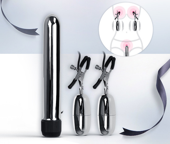  Bảng giá Bộ Thanh Rung Điểm G Kèm Kẹp Vú Trứng Rung Tình Yêu Turbo Nippleclamps có tốt không?