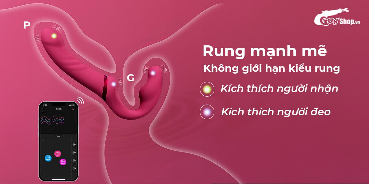  Thông tin Dương vật giả 2 đầu Lovense Lapis dành cho les điều khiển qua app hàng mới về