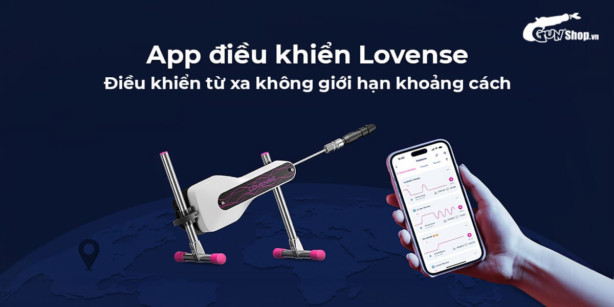  Cửa hàng bán Máy rung làm tình tự động Lovense Sex Machine Mini điều khiển qua app loại tốt