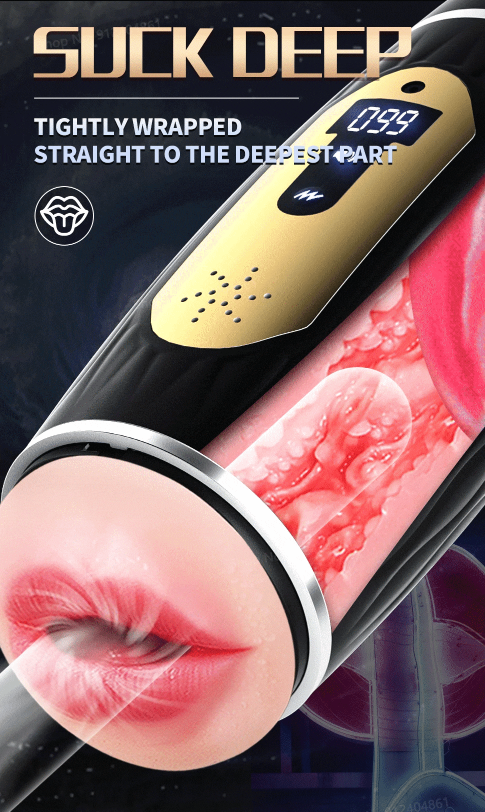  Review Âm đạo giả Masturbation Cup rung máy bú mút thổi kèn cho nam giới tốt nhất
