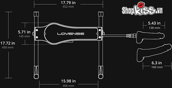  Cửa hàng bán Máy làm tình tự động 2 đầu thế hệ mới Lovense Machine loại tốt