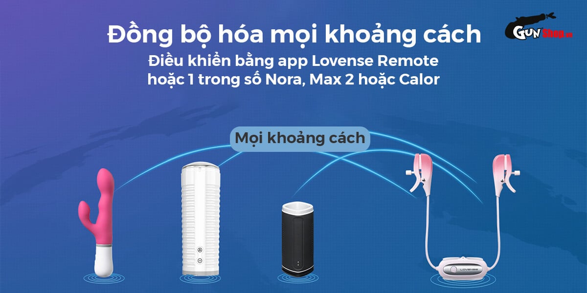  Nơi bán Máy massage kẹp vú Lovense Gemini điều khiển qua app kích thích điểm G cao cấp