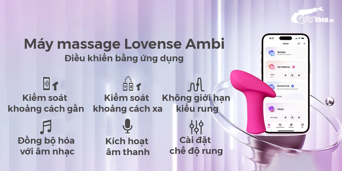  Shop bán Máy massage điểm G Lovense Ambi điều khiển qua app điện thoại giá rẻ