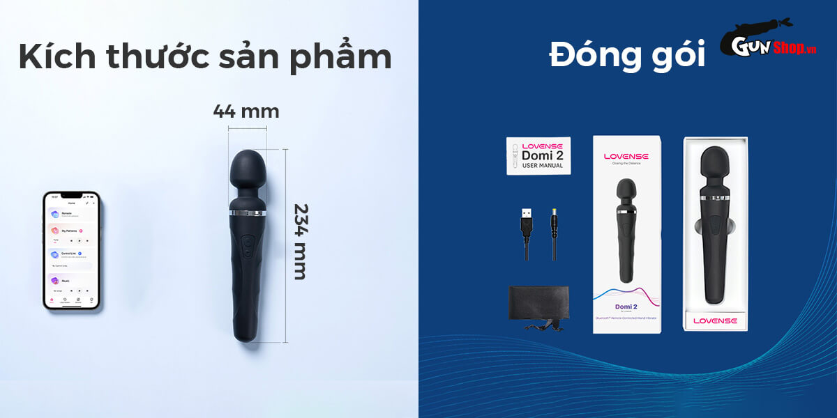  Mua Chày rung tình yêu Lovense Domi 2 không dây điều khiển qua ứng dụng app mới nhất