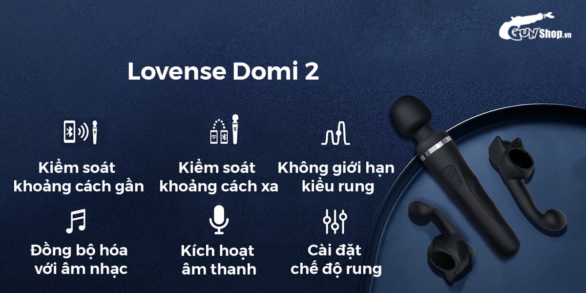 Mua Chày rung tình yêu Lovense Domi 2 không dây điều khiển qua ứng dụng app mới nhất