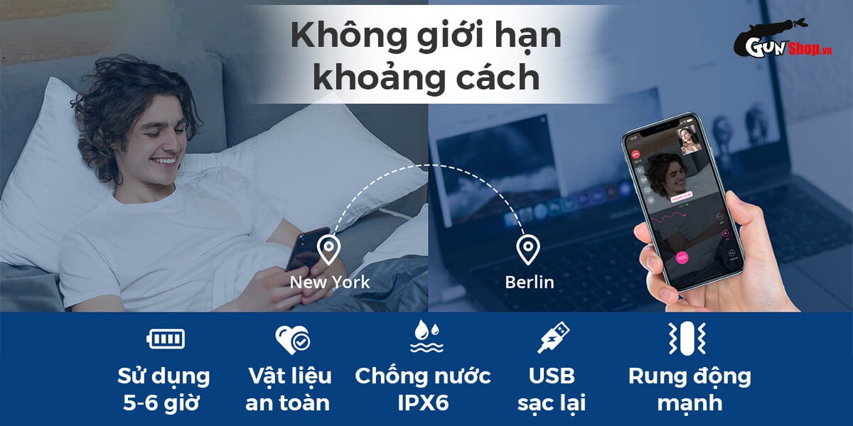  Mua Chày rung tình yêu Lovense Domi 2 không dây điều khiển qua ứng dụng app mới nhất