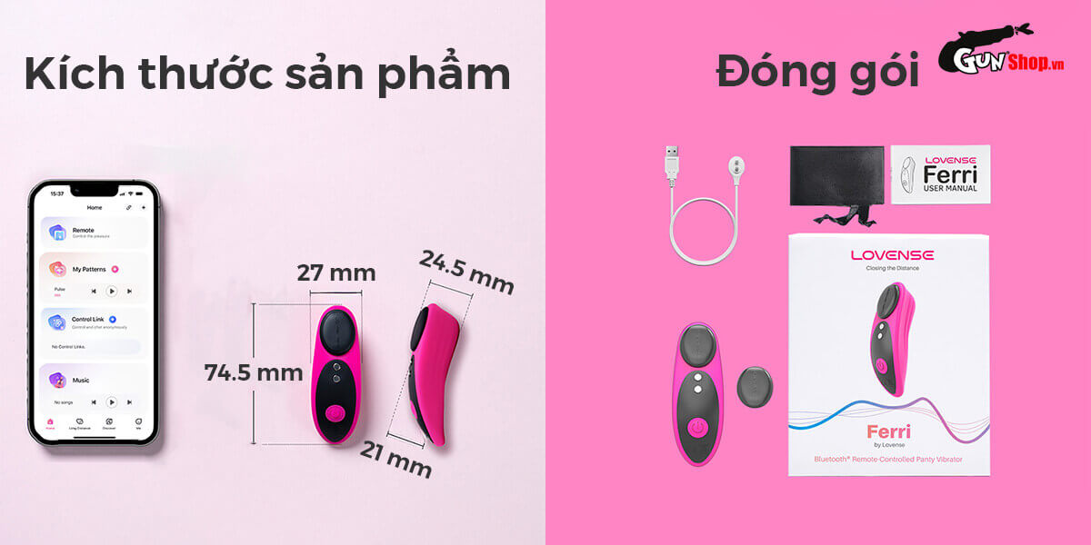  Review Máy massage Lovense Ferri gắn quần lót rung mạnh kích thích điểm G hàng mới về