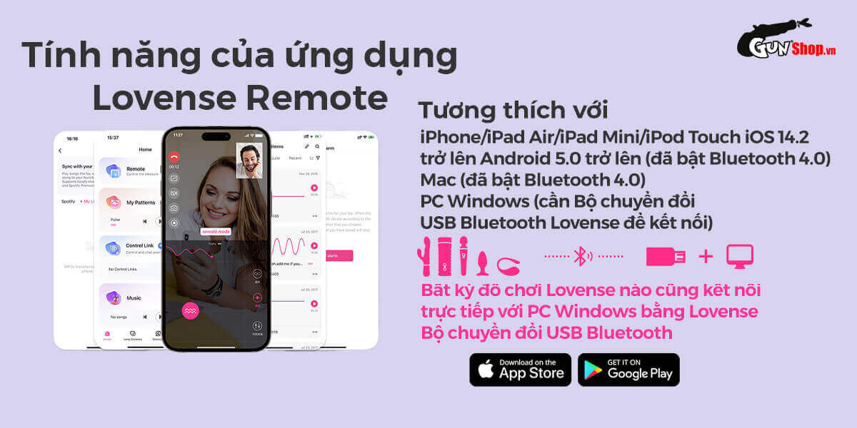  Đại lý Máy massage 2 đầu Lovense Hyphy điều khiển qua app kích thích điểm G mới nhất