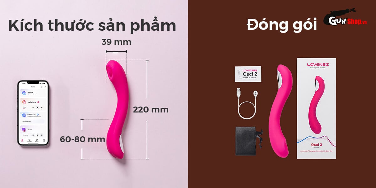  Sỉ Máy massage Lovense Osci 2 kích thích điểm G điều khiển qua app bluetooth có tốt không?