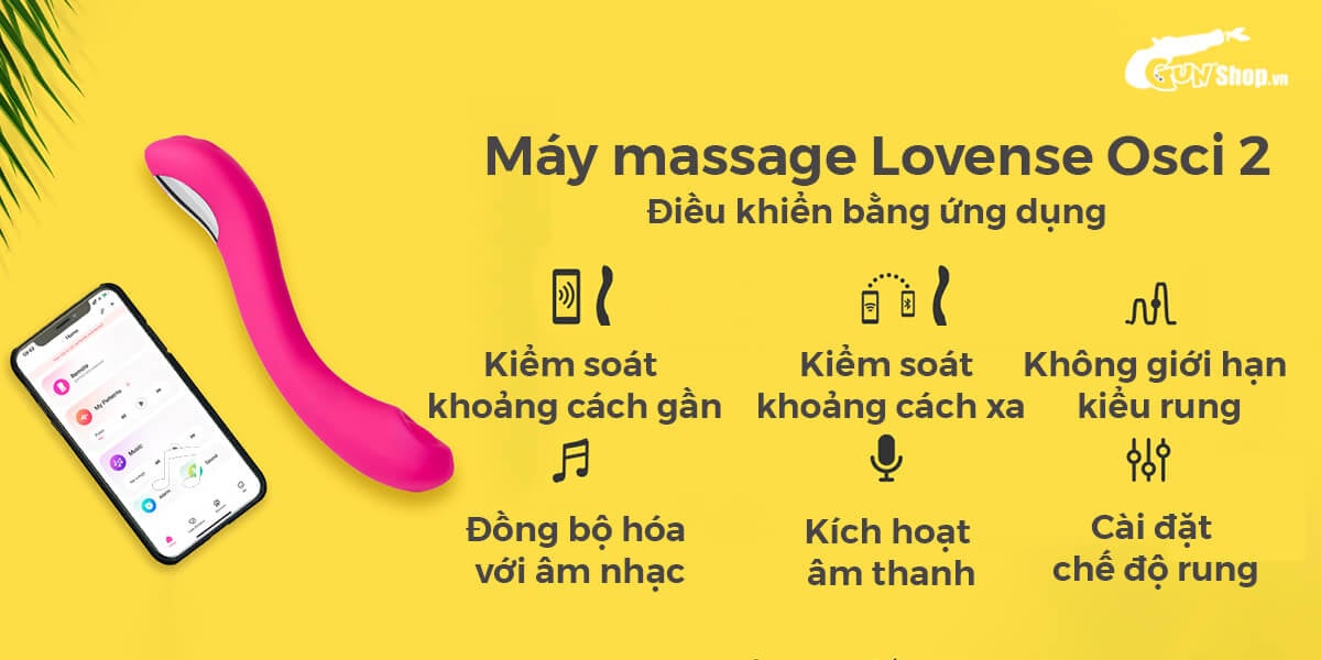  Sỉ Máy massage Lovense Osci 2 kích thích điểm G điều khiển qua app bluetooth có tốt không?