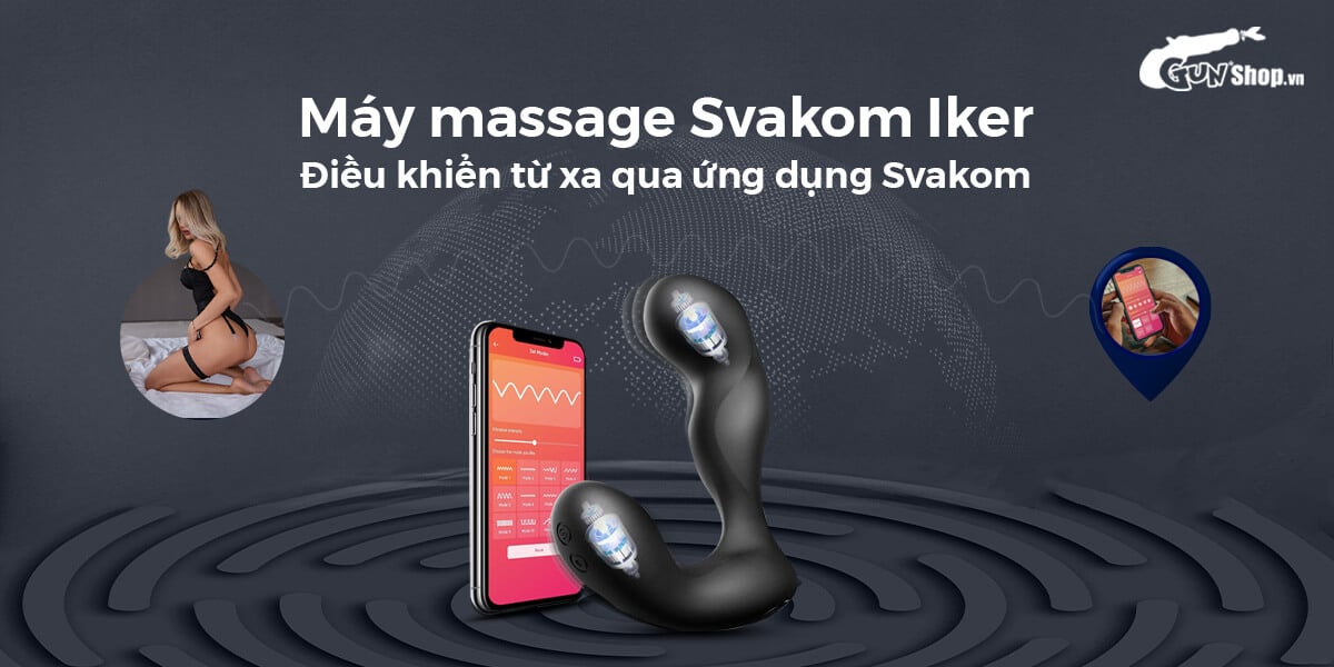  Nơi bán Máy massage hậu môn Svakom Iker JR điều khiển qua app ứng dụng giá rẻ