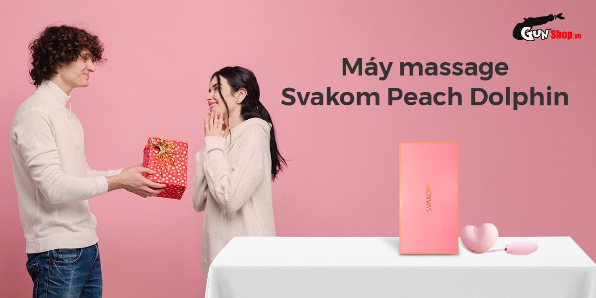  Nơi bán Máy bú mút 2 đầu Svakom Peach Dolphin kèm trứng rung massage kích thích tốt nhất