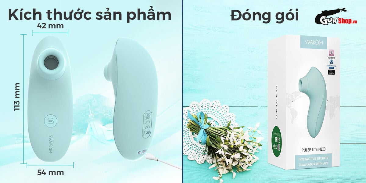  Cửa hàng bán Máy massage điểm G Svakom Pulse Lite Neo bú hút điều khiển qua app bluetooth tốt nhất