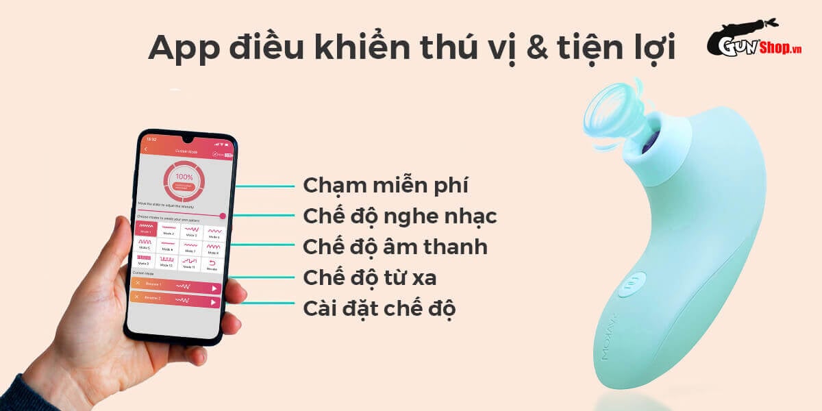  Cửa hàng bán Máy massage điểm G Svakom Pulse Lite Neo bú hút điều khiển qua app bluetooth tốt nhất