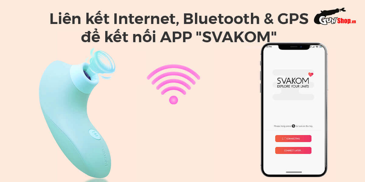  Cửa hàng bán Máy massage điểm G Svakom Pulse Lite Neo bú hút điều khiển qua app bluetooth tốt nhất