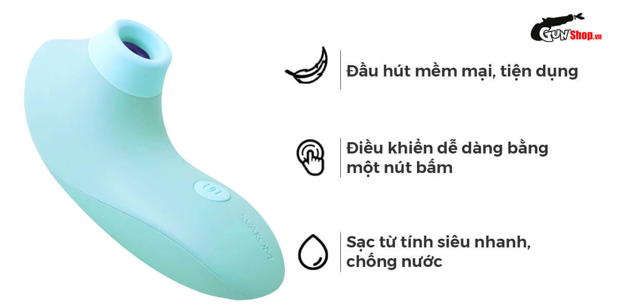  Cửa hàng bán Máy massage điểm G Svakom Pulse Lite Neo bú hút điều khiển qua app bluetooth tốt nhất