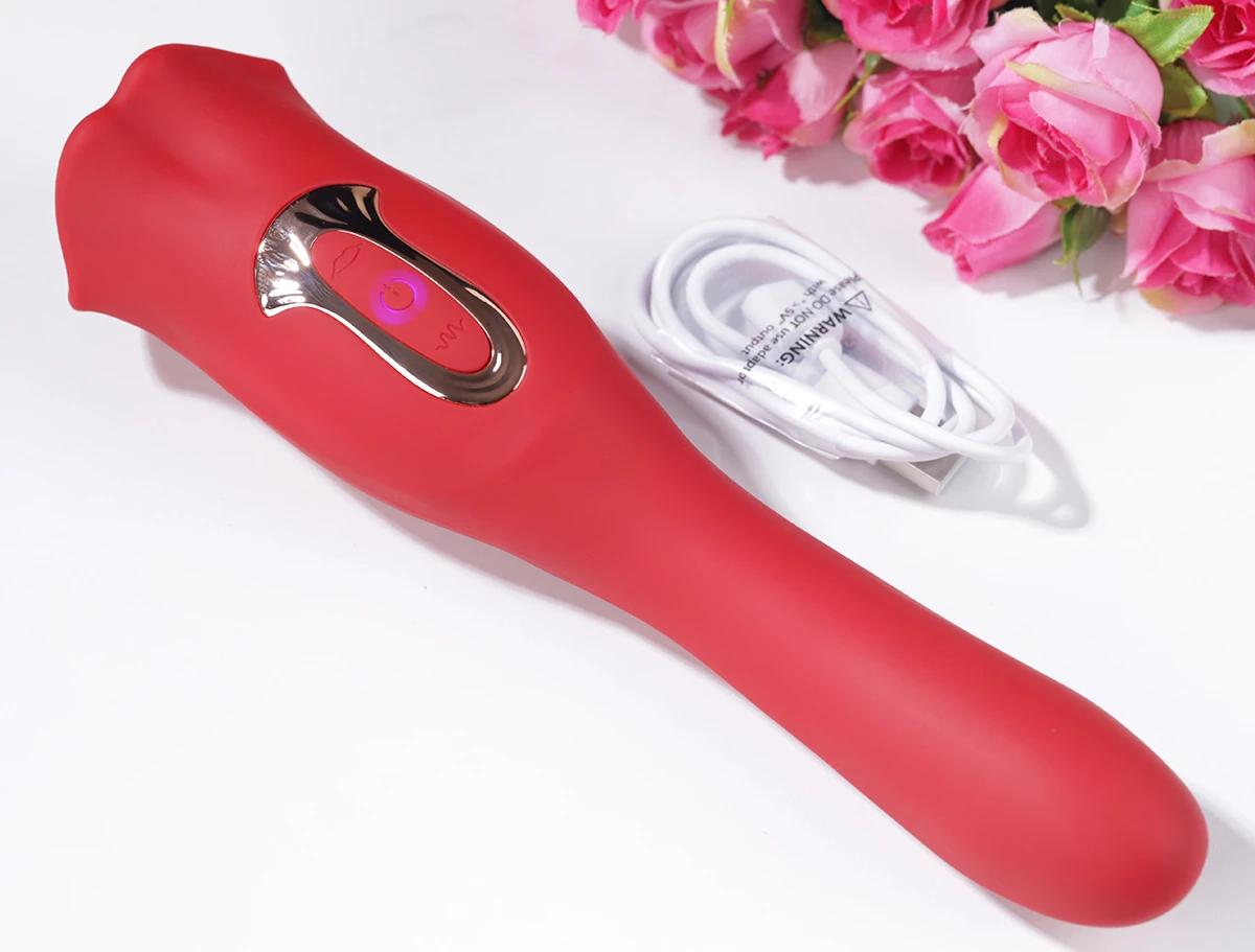  Giá sỉ Máy rung miệng lưỡi kết hợp hai đầu massage âm đạo phụ nữ giá sỉ