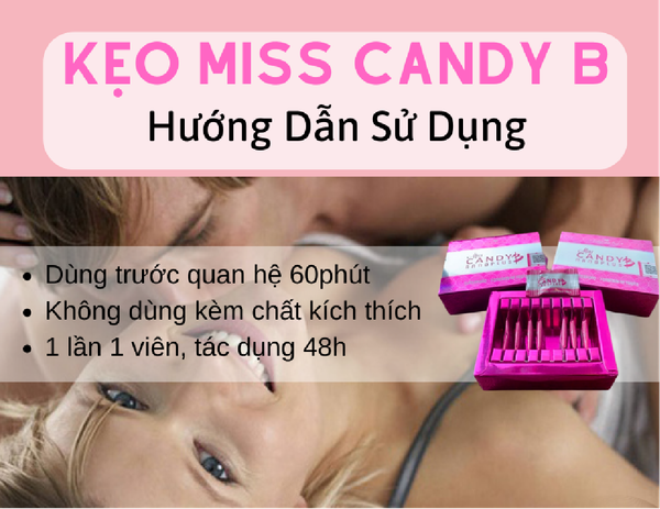 Cung cấp Kẹo sâm tăng cường sinh lý nữ Miss Candy B kích thích ham muốn tình dục loại tốt