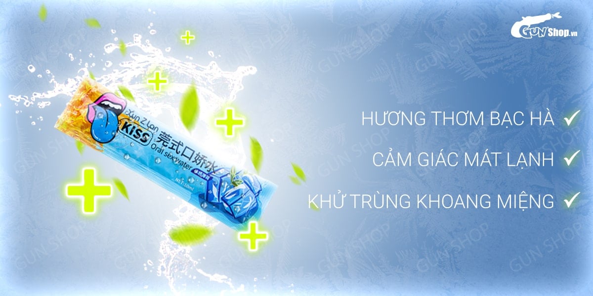  Thông tin Nước tình yêu BJ mát lạnh hương bạc hà - Xun Z Lan Kiss Cool - Gói 10ml tốt nhất