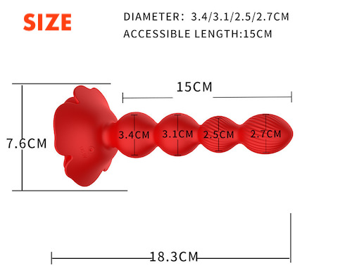  Địa chỉ bán Que rung hậu môn hoa hồng phích cắm dạng chuỗi có điều khiển từ xa loại tốt